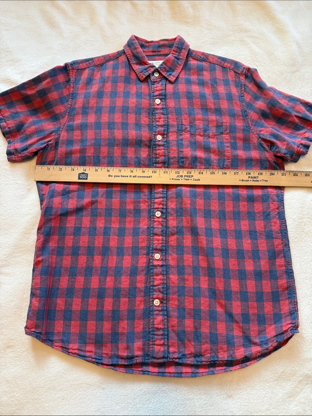 Men's GAP Standard Fit Linen Blend Short Sleeve Shirt - Picture 7 of 7